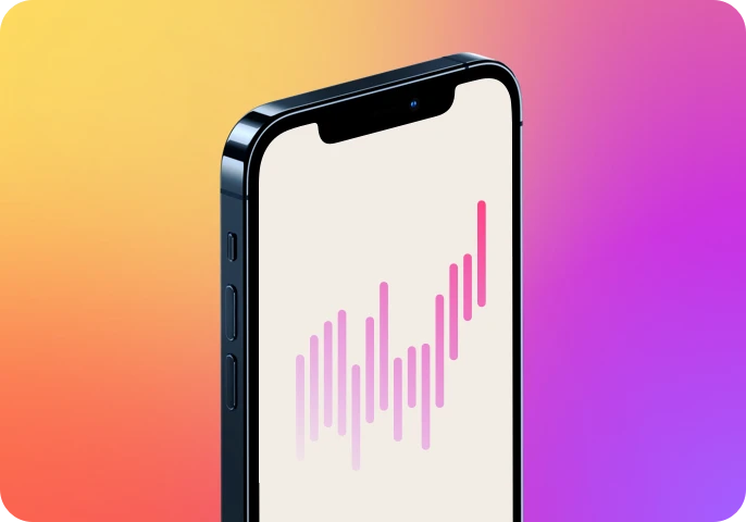 image of a phone with lines